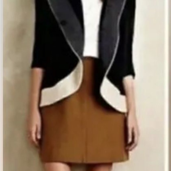 Anthropologie Rosie Neira color block, wool, hooded cardigan - Picture 3 of 10